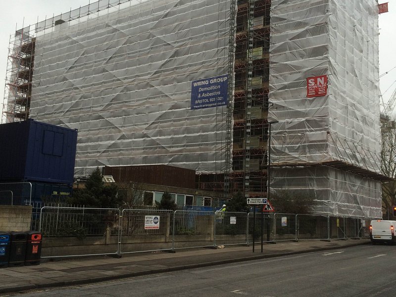 Kingsmead House scaffolding
